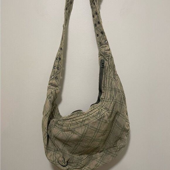 New Urban OUTFITTERS DARCI DENIM SHOULDER BAG CREAM - Picture 7 of 11